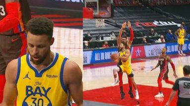 Stephen Curry Shocking Layup & Damian Lillard Shows Up In The Clutch! Warriors vs Blazers