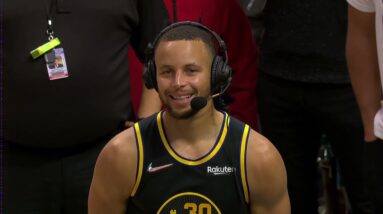 Steph Curry Talks about his Heated moment with Referee, Postgame Interview