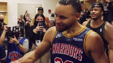 Stephen Curry's Locker Room Speech After Becoming the 3-Point 🐐
