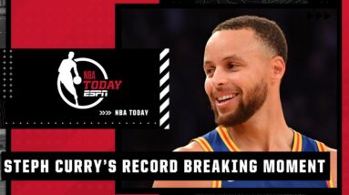 Reacting to Stephen Curry breaking the NBA RECORD for threes | NBA Today