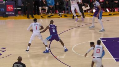 Marcus Morris with the luckiest shot of his life against the Lakers 👌
