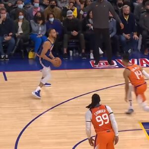 Steph Breaks Out NASTY Stepback Three!