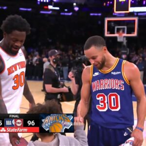 Steph Curry shows love to Julius Randle's son 👏