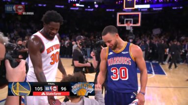 Steph Curry shows love to Julius Randle's son 👏