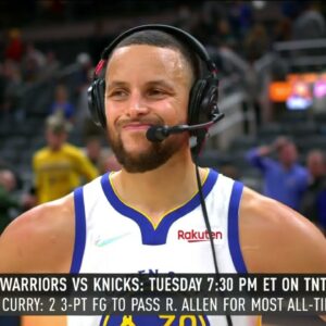 Steph Curry talks about breaking the record at MSG