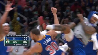 Stephen Curry with the no look 3 GAME OVER | Warriors vs Celtics