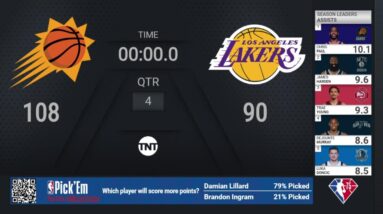 Suns @ Lakers  | NBA on TNT Live Scoreboard