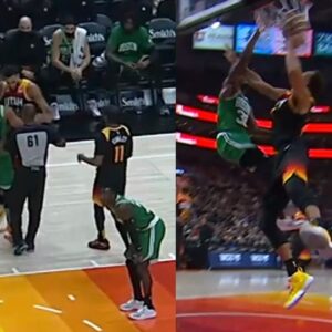 Gobert tried to fight Grant Williams and then got dunked on by Marcus Smart