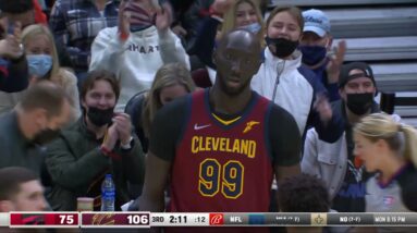 Tacko Grabs 3 Straight Rebounds & The Crowd Loves It!