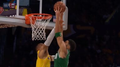Jayson Tatum Teaches Russ To Not Jump With Him Again..😂😂