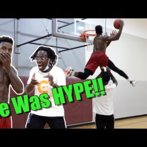 Teaching Hamilton How To Dunk!...Kinda