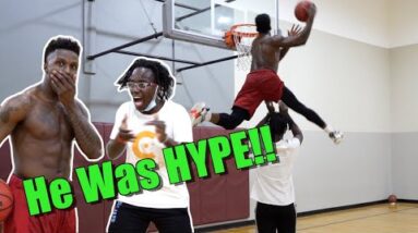 Teaching Hamilton How To Dunk!...Kinda