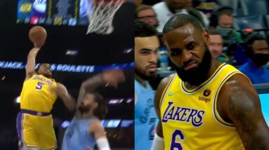 THT & LBJ Throw Down Back To Back POWERFUL Dunks!
