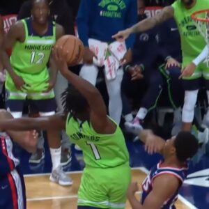 Timberwolves Bench Lose It After Anthony Edwards Dunk