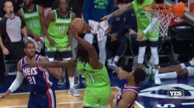Timberwolves Bench Lose It After Anthony Edwards Dunk