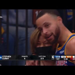 Steph Curry Ran Over To Hug His Mom After Breaking The Three Point Record❤️