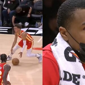 Trae Young Loses The Defender & John Collin's Face Says It All!