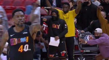 Udonis Haslem shooting garbage time 3s 👀
