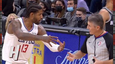 Paul George Was UPSET with The Referee After This Foul Call 🧐