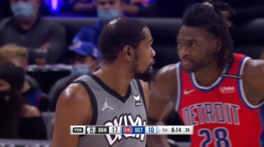 Kevin Durant Gets Hit By Isiah Stewart And Gives LeBron James Fight Flashback!