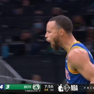 Stephen Curry Murder Entire Celtics With 9 Points In 2 Minutes&Couldn't Contain Himself!