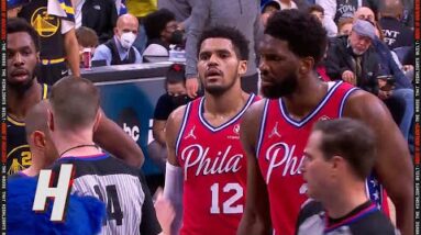 Joel Embiid Gives a DEATH STARE at Referee after Getting Technical Foul 👀