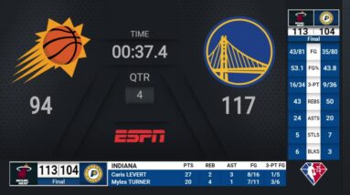 Warriors @ Suns | NBA on ESPN Live Scoreboard