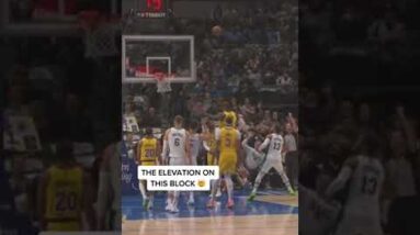 Was this a clean block or goaltend? 🤔 | #shorts