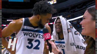 Kar Anthony Towns on Surpassing 10K Points, Postgame Interview | 2021-22 NBA Season