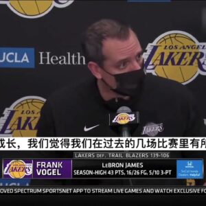 ｜沃格爾賽後採訪：我們最近打得很積極，雖然沒有贏下很多比賽，但我們有動力去打出高水平｜