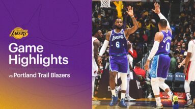 HIGHLIGHTS: Los Angeles Lakers vs Portland Trail Blazers