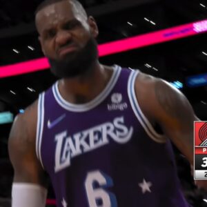 LeBron Throws It Down With Authority For 27 In One Half!