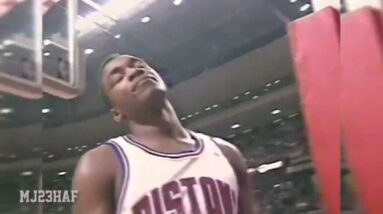 Michael Jordan IMMUNE to Pistons' Defense! (1992.01.19)
